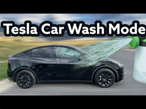 tesla model y car wash mode
